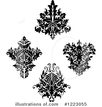 Royalty-Free (RF) Damask Clipart Illustration by Vector Tradition SM - Stock Sample #1223055