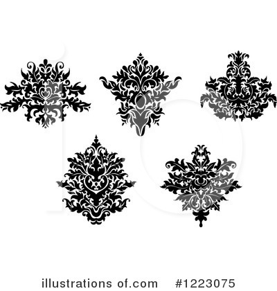 Royalty-Free (RF) Damask Clipart Illustration by Vector Tradition SM - Stock Sample #1223075