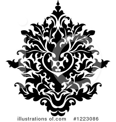 Royalty-Free (RF) Damask Clipart Illustration by Vector Tradition SM - Stock Sample #1223086