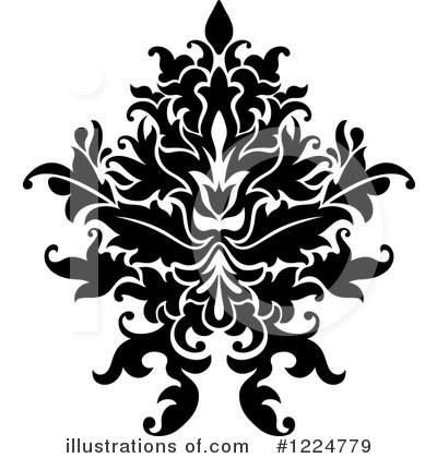 Royalty-Free (RF) Damask Clipart Illustration by Vector Tradition SM - Stock Sample #1224779