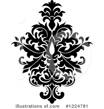 Royalty-Free (RF) Damask Clipart Illustration by Vector Tradition SM - Stock Sample #1224781