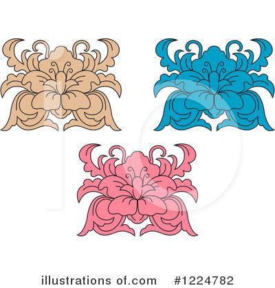 Royalty-Free (RF) Damask Clipart Illustration by Vector Tradition SM - Stock Sample #1224782