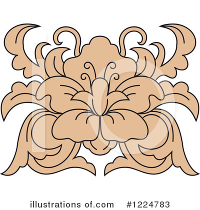Royalty-Free (RF) Damask Clipart Illustration by Vector Tradition SM - Stock Sample #1224783