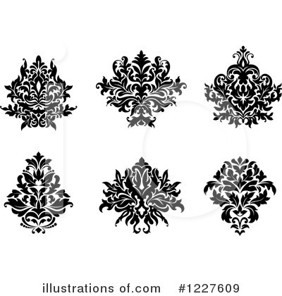 Royalty-Free (RF) Damask Clipart Illustration by Vector Tradition SM - Stock Sample #1227609