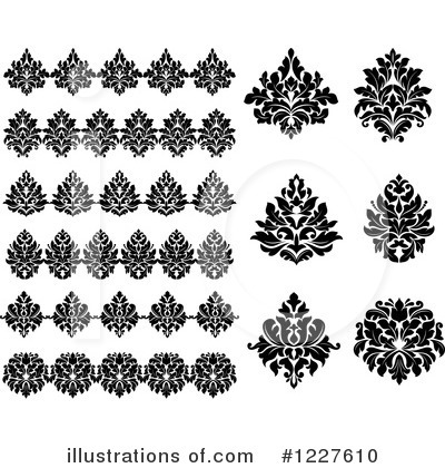 Royalty-Free (RF) Damask Clipart Illustration by Vector Tradition SM - Stock Sample #1227610