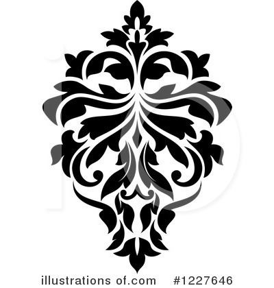 Royalty-Free (RF) Damask Clipart Illustration by Vector Tradition SM - Stock Sample #1227646