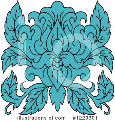Royalty-Free (RF) Damask Clipart Illustration by Vector Tradition SM - Stock Sample #1229301