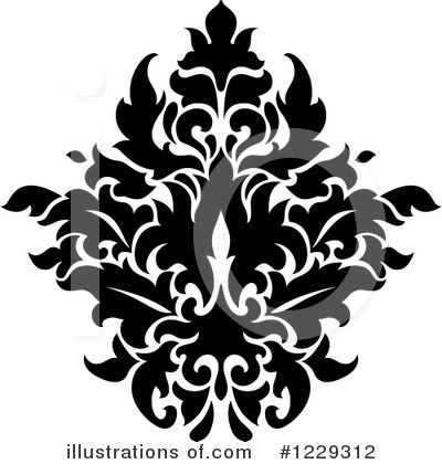Royalty-Free (RF) Damask Clipart Illustration by Vector Tradition SM - Stock Sample #1229312