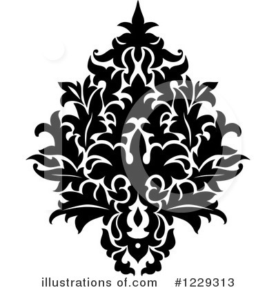 Royalty-Free (RF) Damask Clipart Illustration by Vector Tradition SM - Stock Sample #1229313