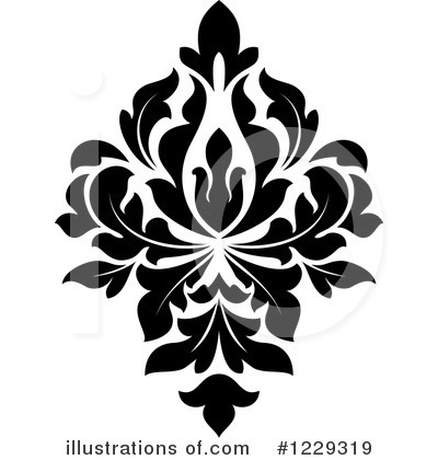 Royalty-Free (RF) Damask Clipart Illustration by Vector Tradition SM - Stock Sample #1229319