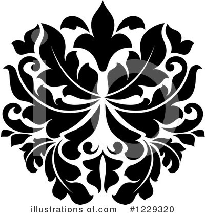 Royalty-Free (RF) Damask Clipart Illustration by Vector Tradition SM - Stock Sample #1229320
