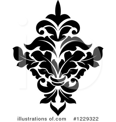 Royalty-Free (RF) Damask Clipart Illustration by Vector Tradition SM - Stock Sample #1229322