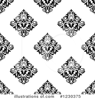 Royalty-Free (RF) Damask Clipart Illustration by Vector Tradition SM - Stock Sample #1230375