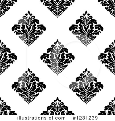 Royalty-Free (RF) Damask Clipart Illustration by Vector Tradition SM - Stock Sample #1231239