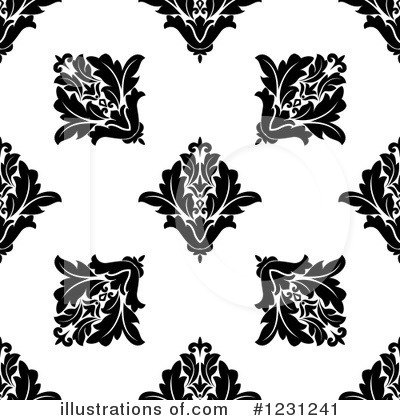 Royalty-Free (RF) Damask Clipart Illustration by Vector Tradition SM - Stock Sample #1231241