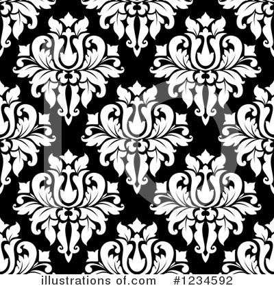 Royalty-Free (RF) Damask Clipart Illustration by Vector Tradition SM - Stock Sample #1234592