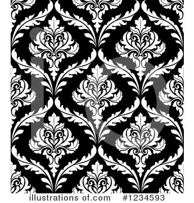 Royalty-Free (RF) Damask Clipart Illustration by Vector Tradition SM - Stock Sample #1234593