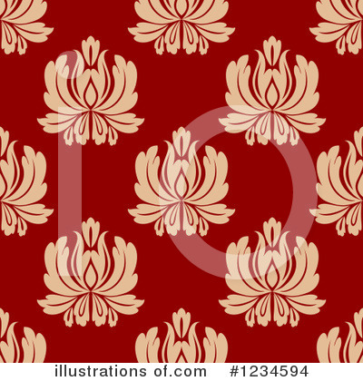 Royalty-Free (RF) Damask Clipart Illustration by Vector Tradition SM - Stock Sample #1234594