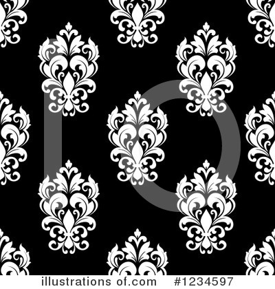 Royalty-Free (RF) Damask Clipart Illustration by Vector Tradition SM - Stock Sample #1234597