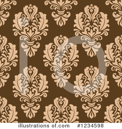 Royalty-Free (RF) Damask Clipart Illustration by Vector Tradition SM - Stock Sample #1234598
