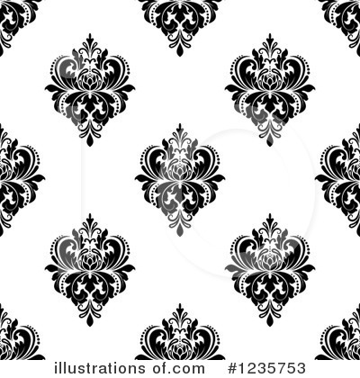 Royalty-Free (RF) Damask Clipart Illustration by Vector Tradition SM - Stock Sample #1235753