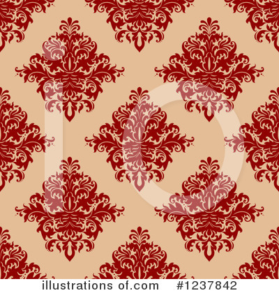 Royalty-Free (RF) Damask Clipart Illustration by Vector Tradition SM - Stock Sample #1237842