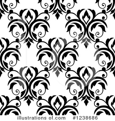 Royalty-Free (RF) Damask Clipart Illustration by Vector Tradition SM - Stock Sample #1238686