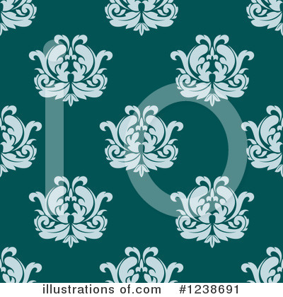 Royalty-Free (RF) Damask Clipart Illustration by Vector Tradition SM - Stock Sample #1238691