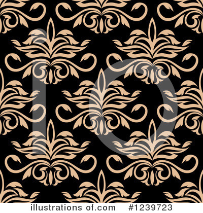 Royalty-Free (RF) Damask Clipart Illustration by Vector Tradition SM - Stock Sample #1239723