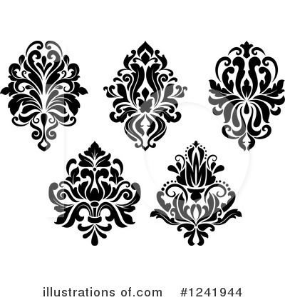 Royalty-Free (RF) Damask Clipart Illustration by Vector Tradition SM - Stock Sample #1241944