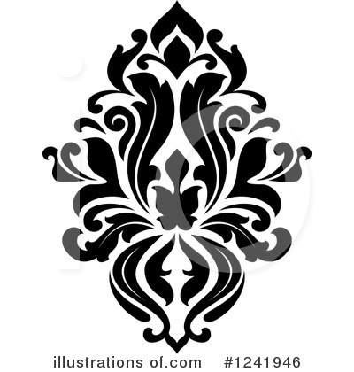 Royalty-Free (RF) Damask Clipart Illustration by Vector Tradition SM - Stock Sample #1241946
