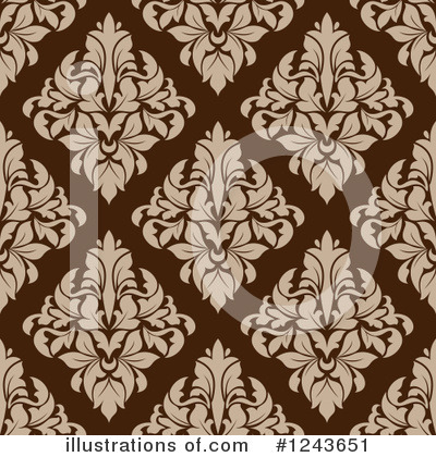 Royalty-Free (RF) Damask Clipart Illustration by Vector Tradition SM - Stock Sample #1243651