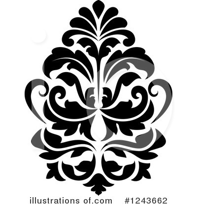 Royalty-Free (RF) Damask Clipart Illustration by Vector Tradition SM - Stock Sample #1243662