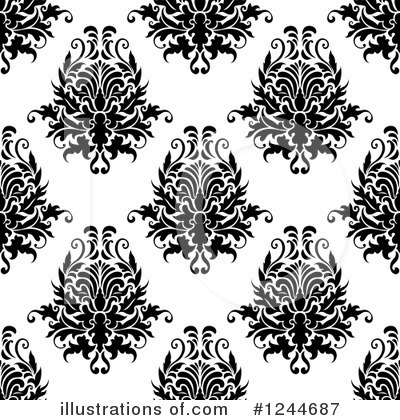 Royalty-Free (RF) Damask Clipart Illustration by Vector Tradition SM - Stock Sample #1244687