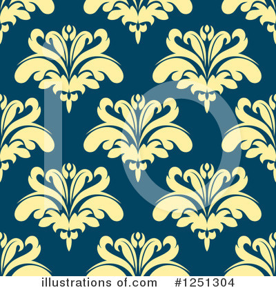 Royalty-Free (RF) Damask Clipart Illustration by Vector Tradition SM - Stock Sample #1251304