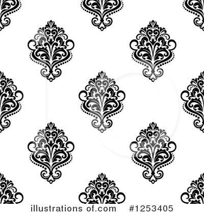 Royalty-Free (RF) Damask Clipart Illustration by Vector Tradition SM - Stock Sample #1253405