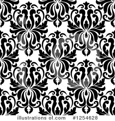 Royalty-Free (RF) Damask Clipart Illustration by Vector Tradition SM - Stock Sample #1254628