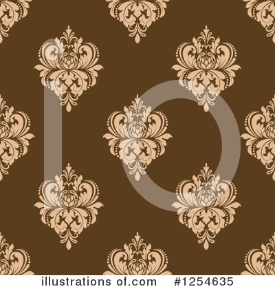 Royalty-Free (RF) Damask Clipart Illustration by Vector Tradition SM - Stock Sample #1254635