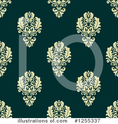 Royalty-Free (RF) Damask Clipart Illustration by Vector Tradition SM - Stock Sample #1255337