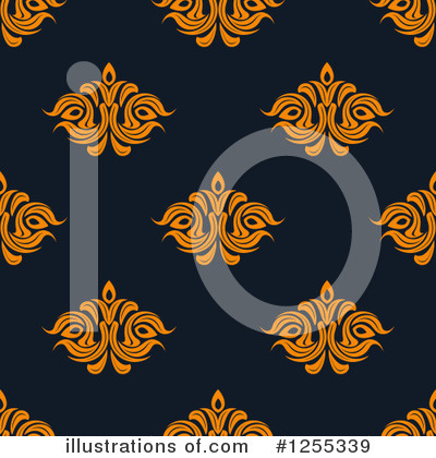 Royalty-Free (RF) Damask Clipart Illustration by Vector Tradition SM - Stock Sample #1255339