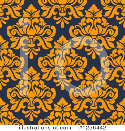 Royalty-Free (RF) Damask Clipart Illustration by Vector Tradition SM - Stock Sample #1256442
