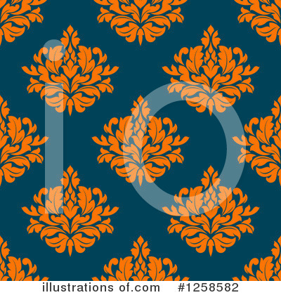 Royalty-Free (RF) Damask Clipart Illustration by Vector Tradition SM - Stock Sample #1258582