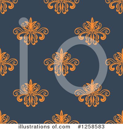 Royalty-Free (RF) Damask Clipart Illustration by Vector Tradition SM - Stock Sample #1258583