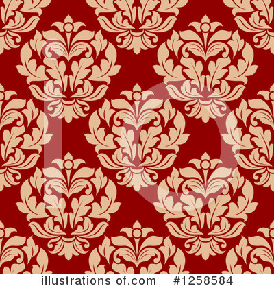 Royalty-Free (RF) Damask Clipart Illustration by Vector Tradition SM - Stock Sample #1258584