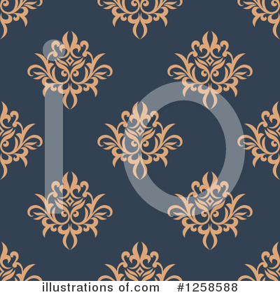 Royalty-Free (RF) Damask Clipart Illustration by Vector Tradition SM - Stock Sample #1258588