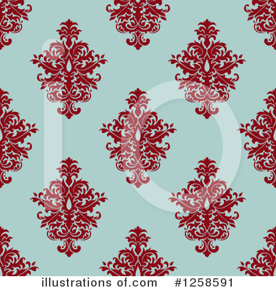 Royalty-Free (RF) Damask Clipart Illustration by Vector Tradition SM - Stock Sample #1258591