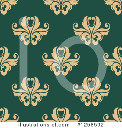 Royalty-Free (RF) Damask Clipart Illustration by Vector Tradition SM - Stock Sample #1258592