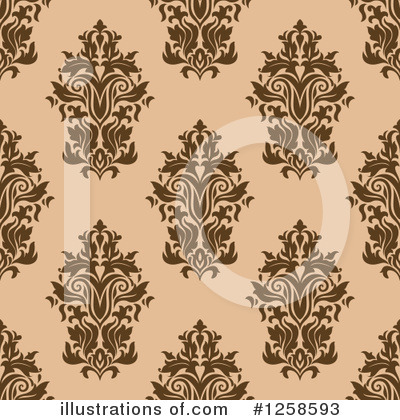 Royalty-Free (RF) Damask Clipart Illustration by Vector Tradition SM - Stock Sample #1258593
