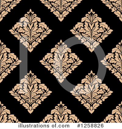 Royalty-Free (RF) Damask Clipart Illustration by Vector Tradition SM - Stock Sample #1258826