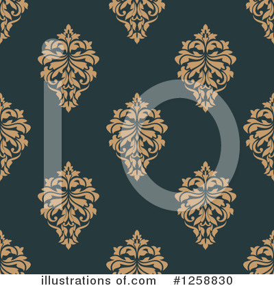 Royalty-Free (RF) Damask Clipart Illustration by Vector Tradition SM - Stock Sample #1258830